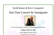 Keith Bonner and Reva Youngstein Benefit Concert for Sojourners Immigration Program
