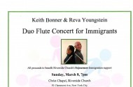 Keith Bonner and Reva Youngstein Benefit Concert for Sojourners Immigration Program 