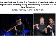 Introductory Improvisation Workshop with Lew Tabackin